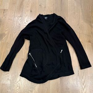 Bobeau Classic Black Cardigan